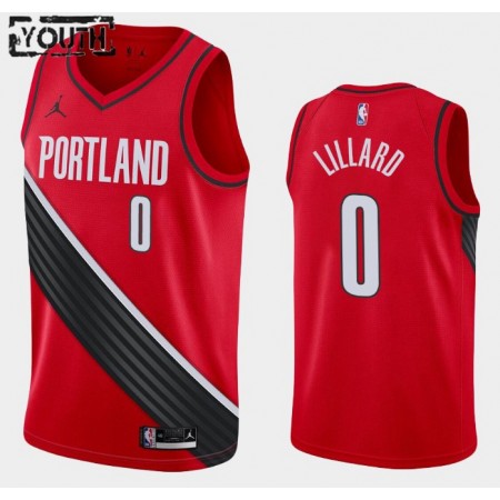 Maillot Basket Enfant Portland Trail Blazers Damian Lillard 0 2020-21 Jordan Brand Statement Edition Swingman